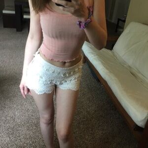 Urban outfitters crochet shorts